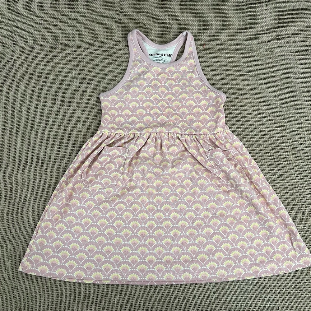 Misha & Puff Pink Patterned Dress